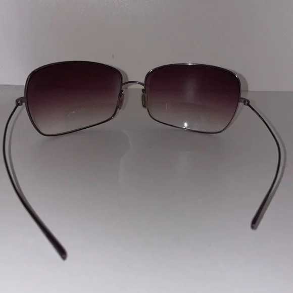 Oliver Peoples Papillon W Antique Gold Frame Brown Lens Sunglasses - Picture 6 of 8